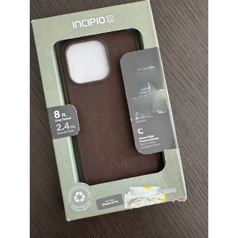 Incipio Cru Protective Case‎ iPhone 15 Pro Brown MagSafe 8ft Drop Protection